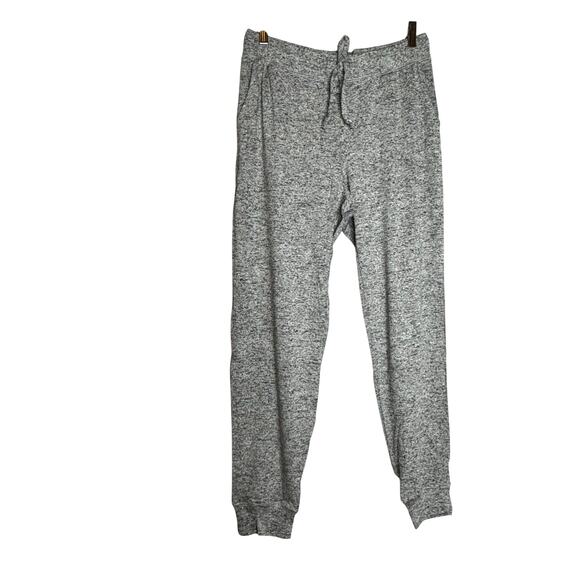 Laila Jayde Heather Gray Knit Drawstring Jogger Pants NWT Women Size Medium - Picture 2 of 10